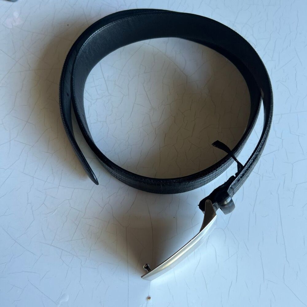 Murano vintage chunky belt textured leather